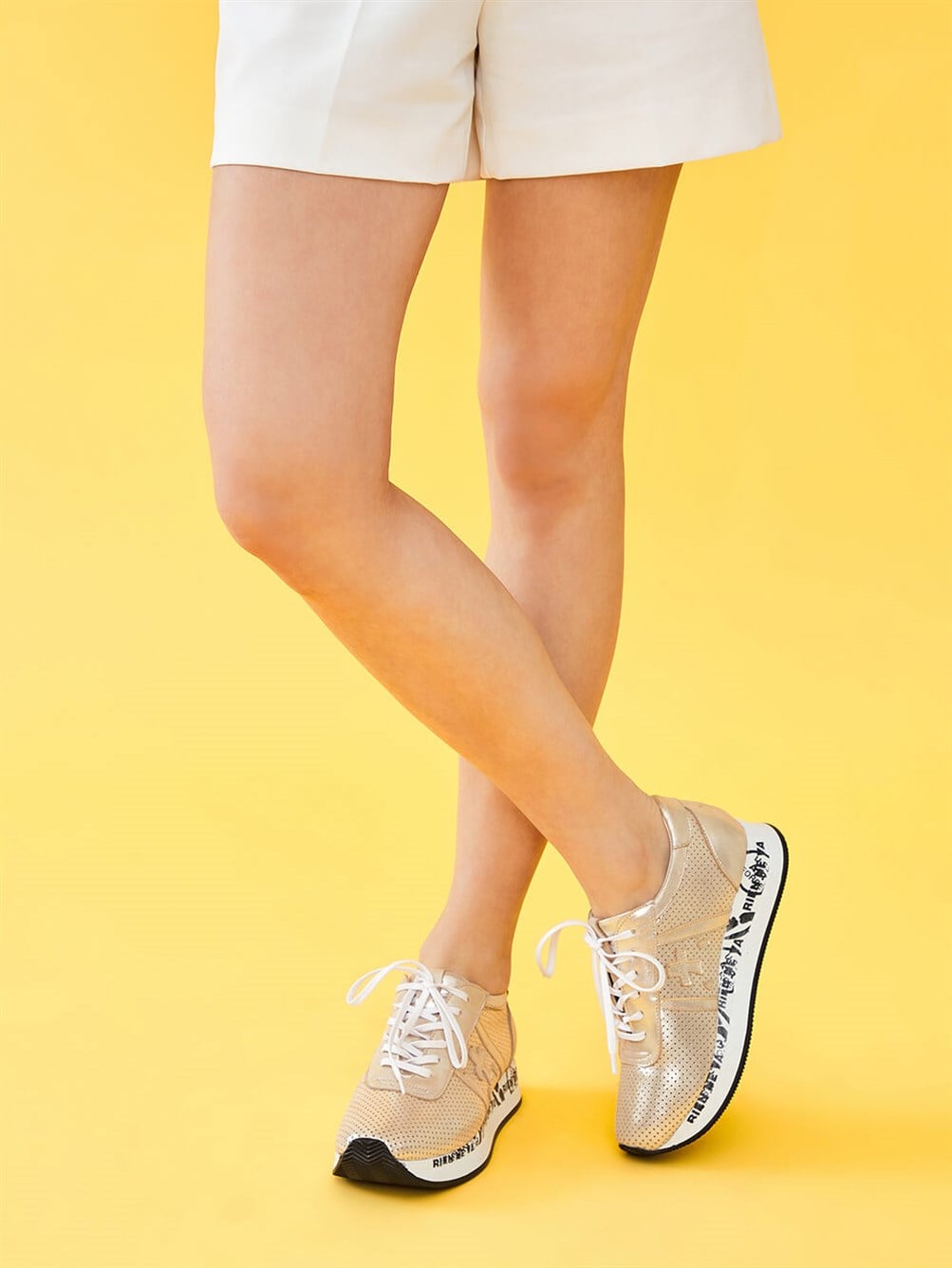 Raquel Dore Zımbalı Deri Kadın Sneaker