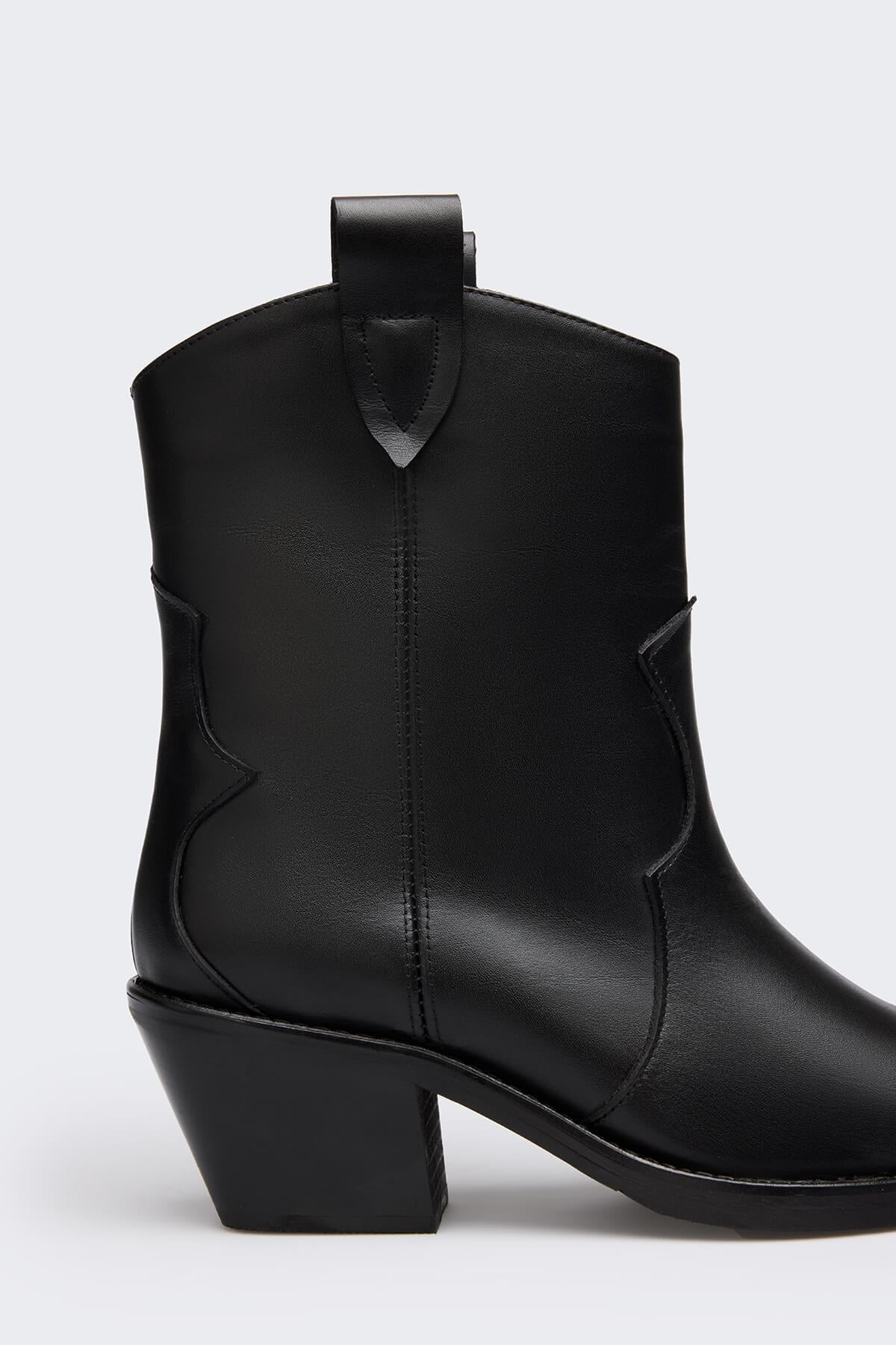 Rean Siyah Deri Kadın Bot