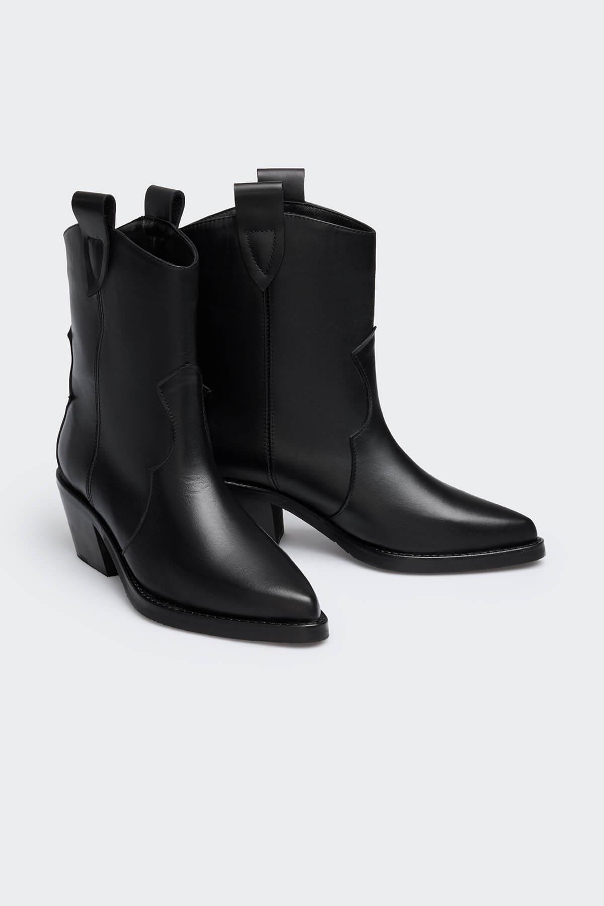Rean Siyah Deri Kadın Bot