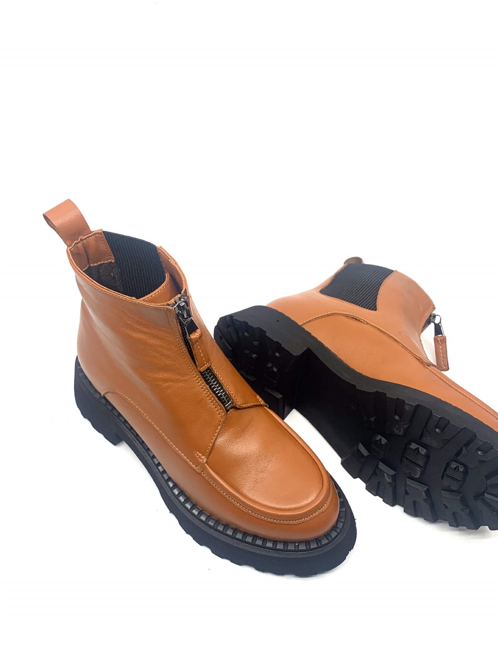 Roches Taba Deri Kadın Bot