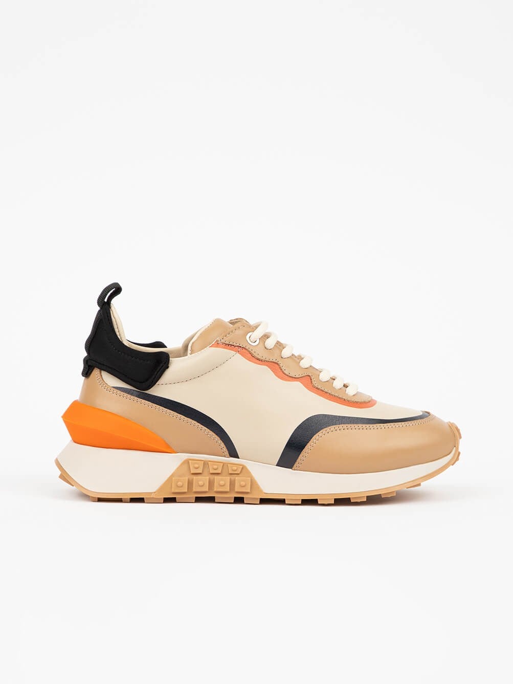 Serio Bej Deri Kadın Sneaker