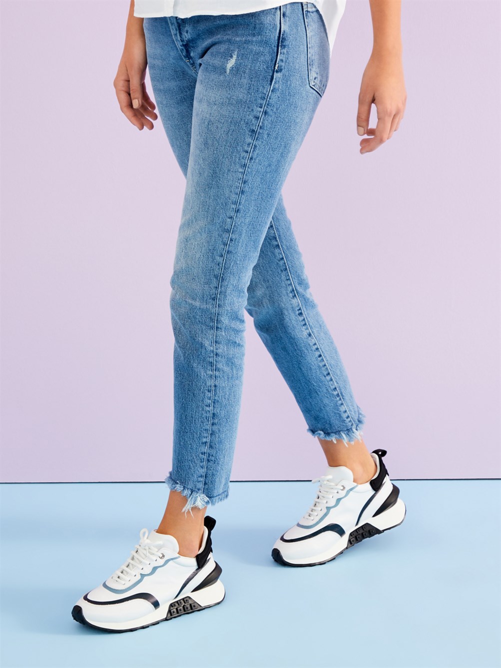 Serio Beyaz Deri Kadın Sneaker 