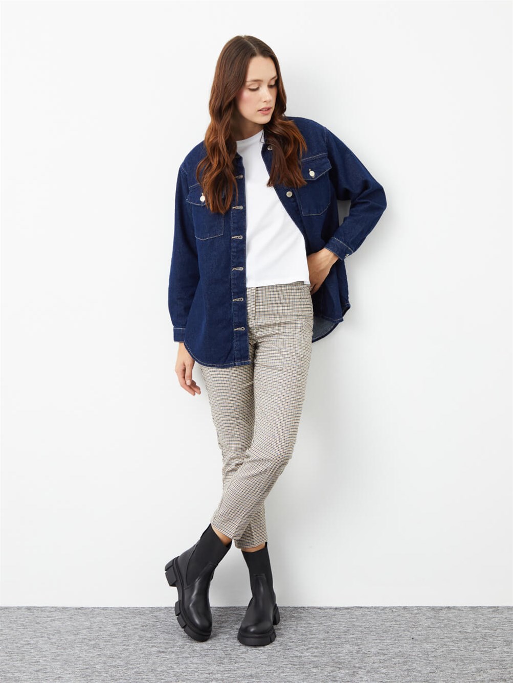 Siane Siyah Deri Kadın Bot