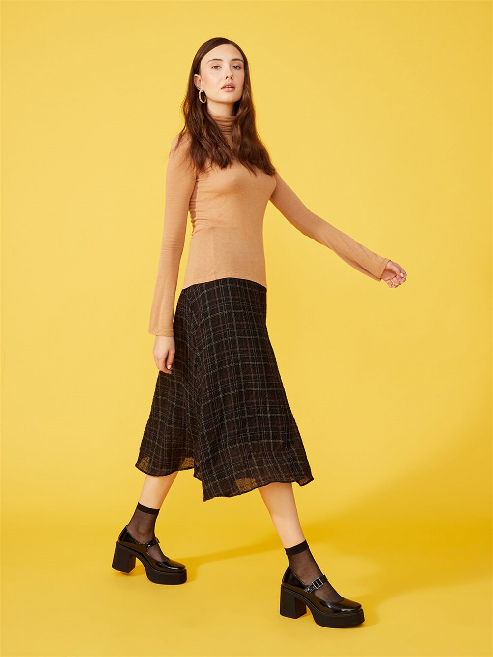 Simon Siyah Kırışık Rugan Günlük Ayakkabı 