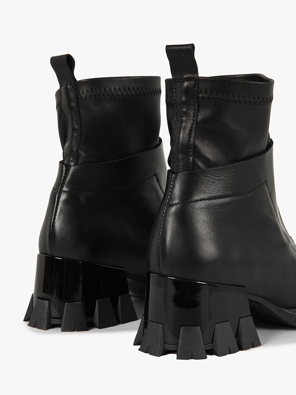 Tetero Siyah Deri Kadın Bot