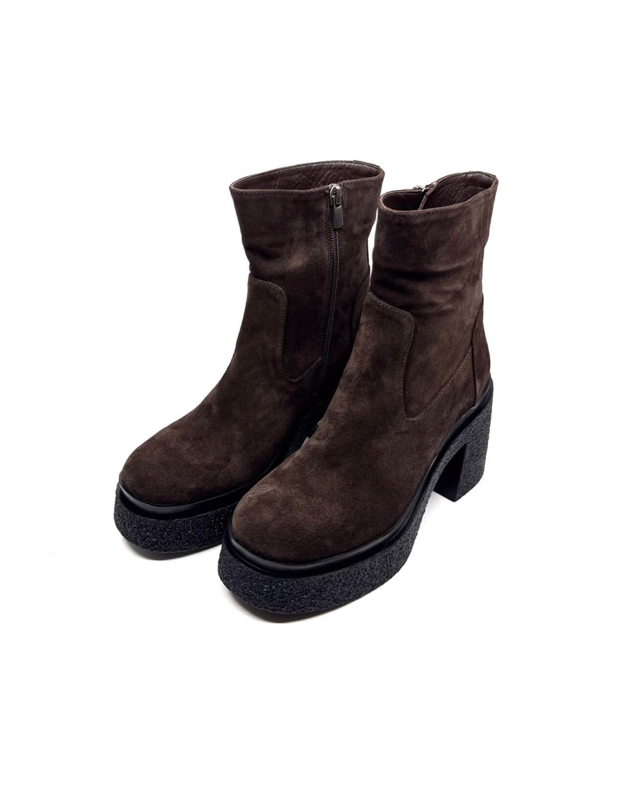 Thonex Kahve Süet Kadın Bot