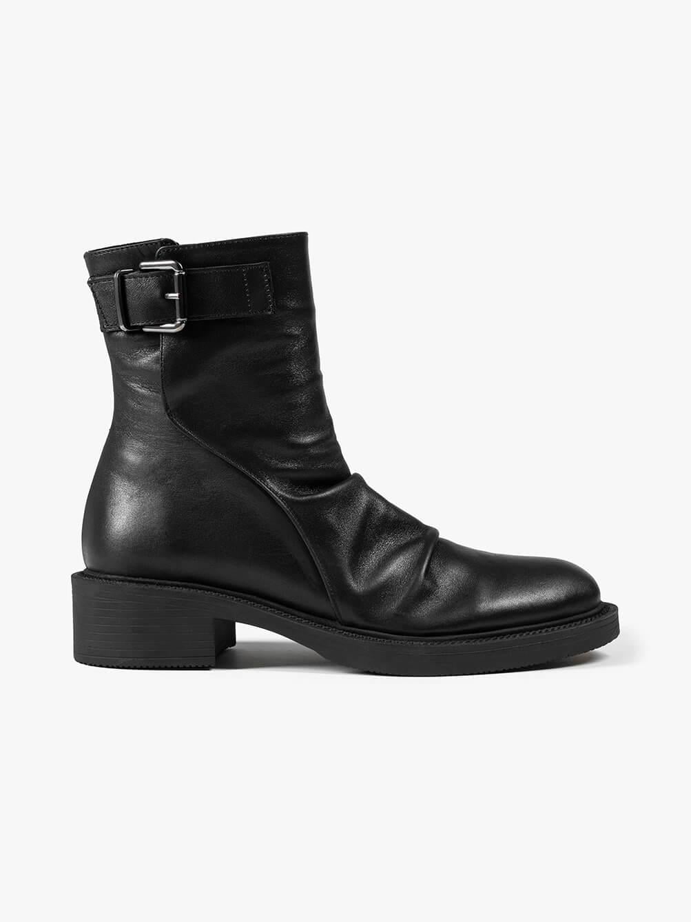 Tinna Siyah Deri Kadın Bot