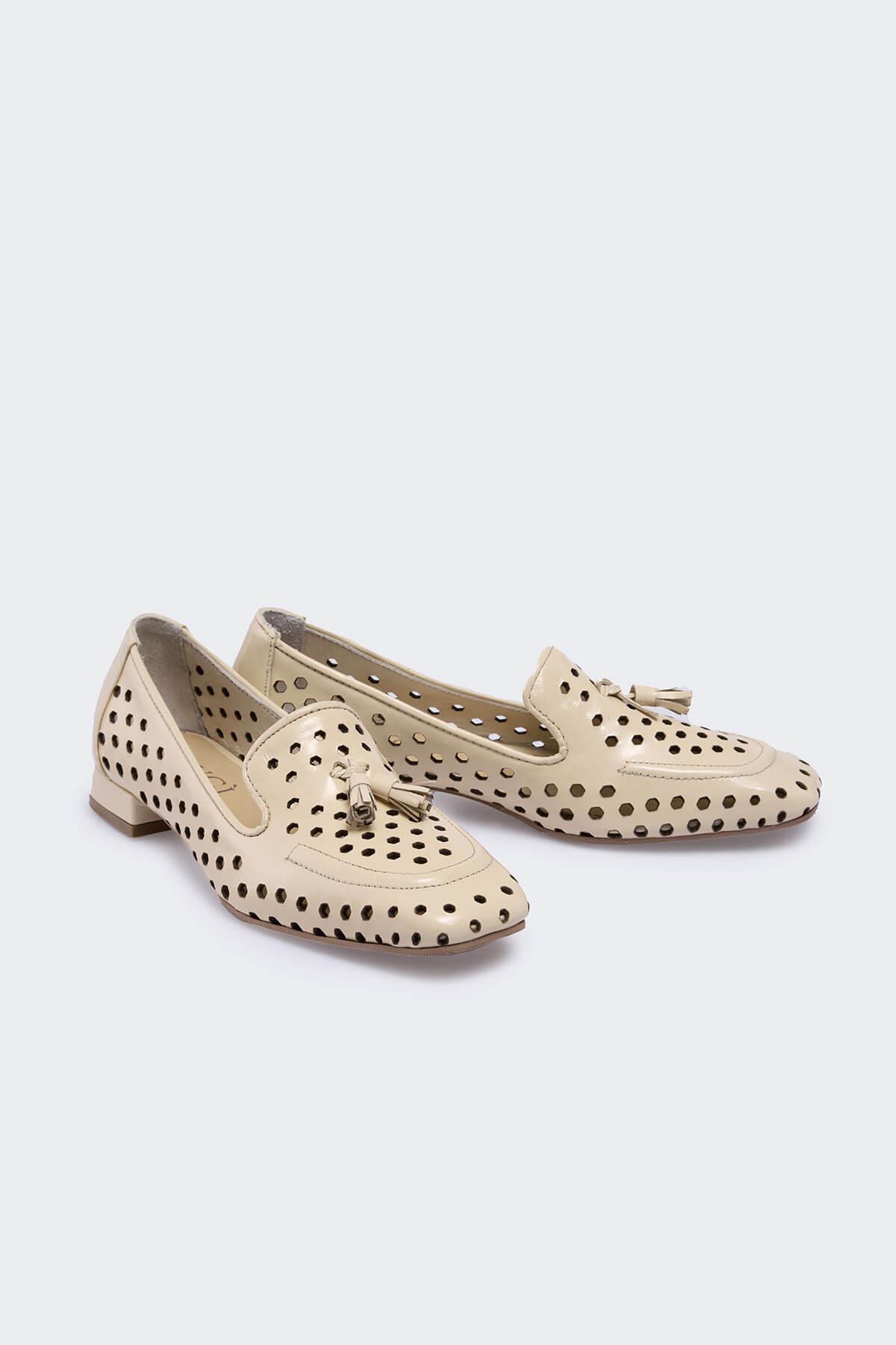 Vary Bej Rugan Kadın Loafer