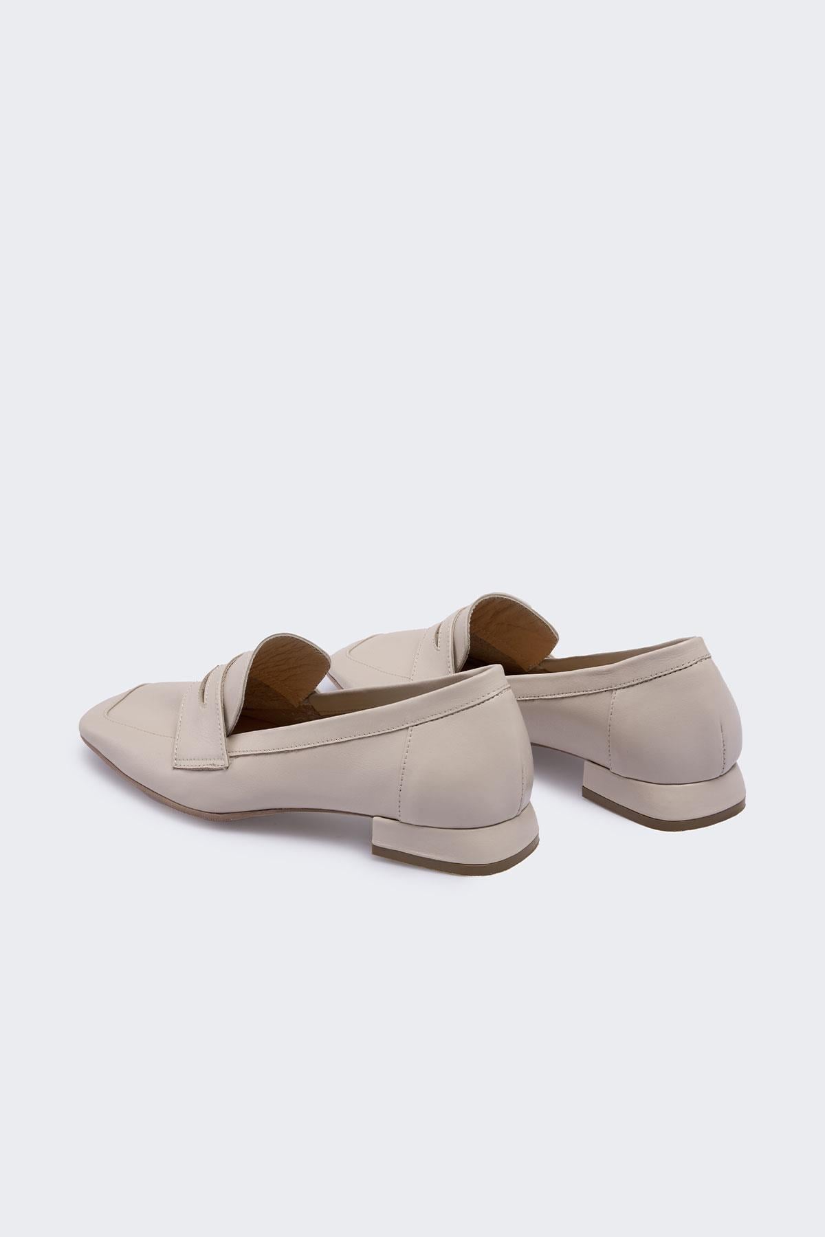 Wilena Bej Deri Kadın Loafer