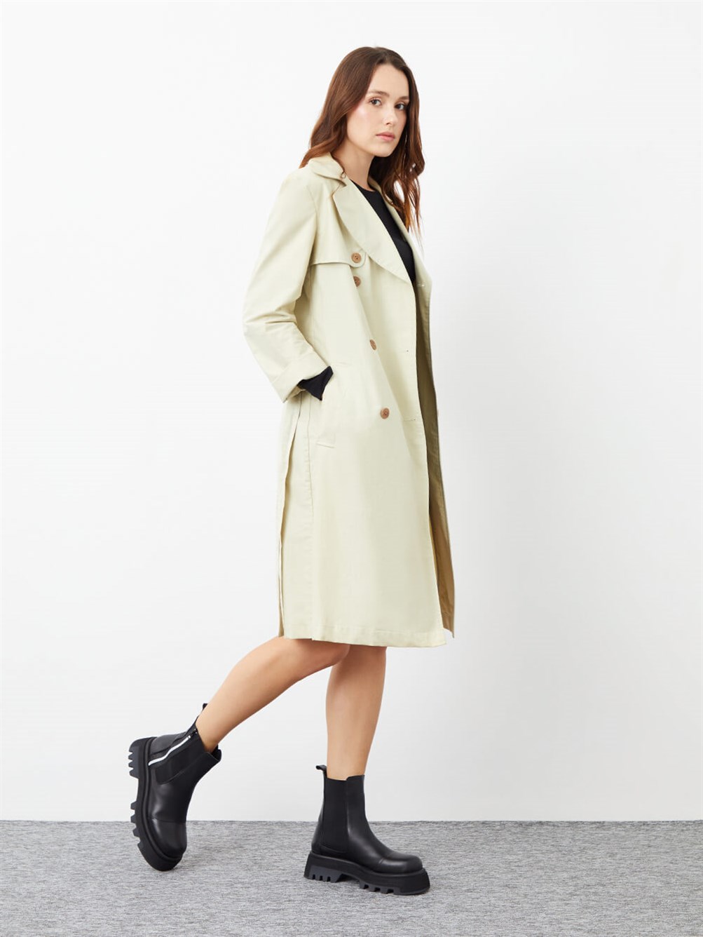 Yael Siyah Deri Kadın Bot