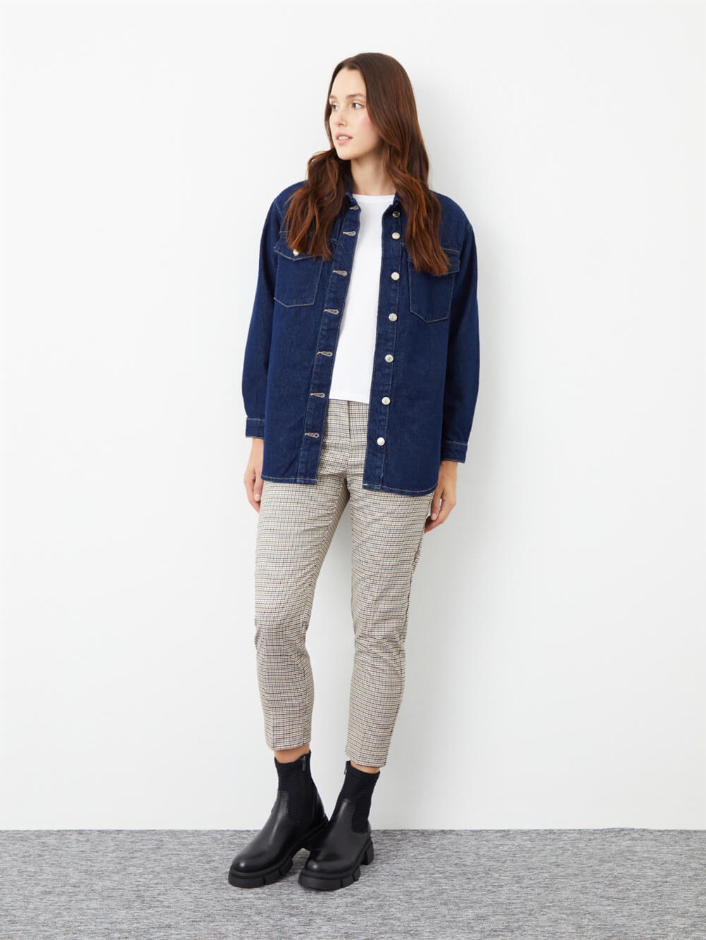 Yaso Siyah Deri Kadın Bot