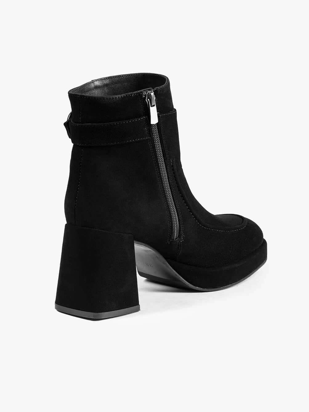 Zeppa Siyah Süet Kadın Bot
