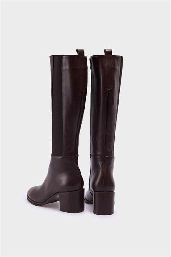 1000 Kahve Deri Kadın Çizme