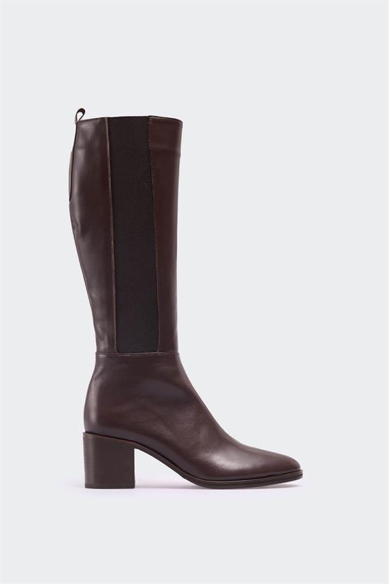 1000 Kahve Deri Kadın Çizme