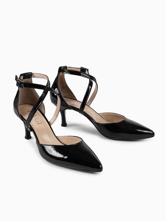 Alen Siyah Rugan Kadın Topuklu Ayakkabı