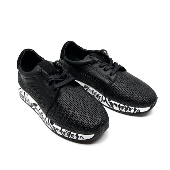 Arten Siyah Deri Kadın Sneaker