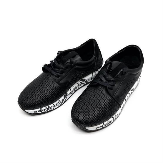 Arten Siyah Deri Kadın Sneaker