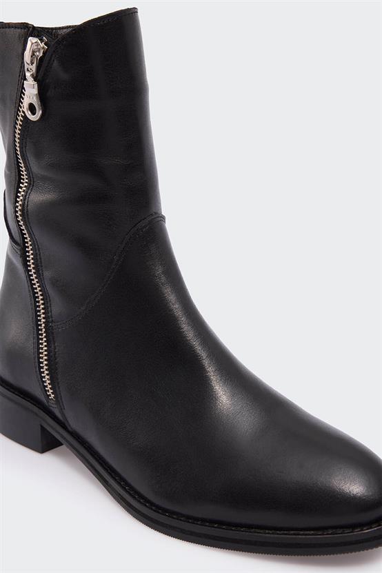 Arunnai Siyah Deri Kadın Bot