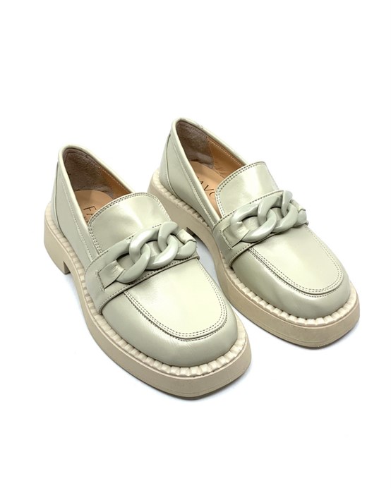 Asley Su Yeşili Deri Kadın Loafer