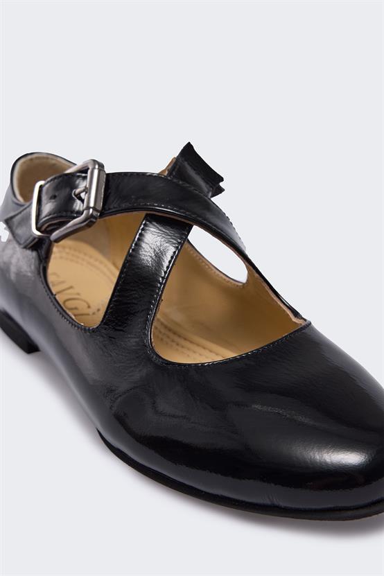 Barella Siyah Rugan Kadın Babet