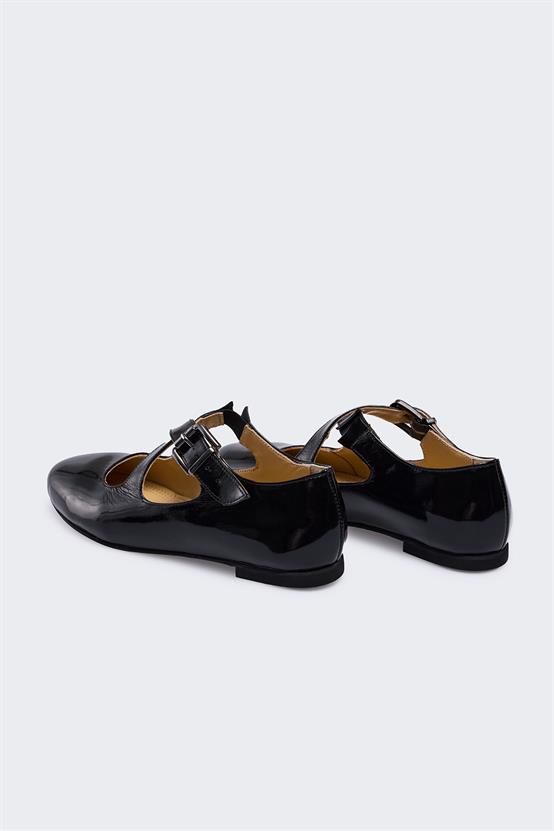 Barella Siyah Rugan Kadın Babet