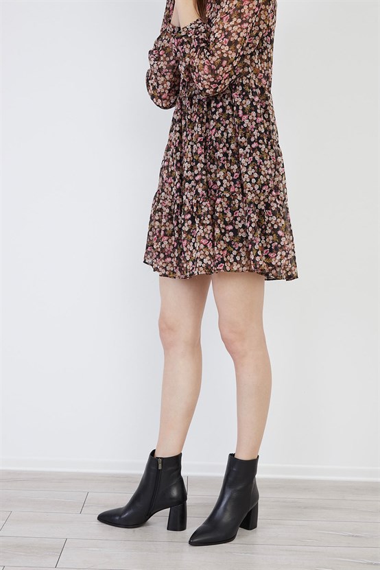 Bleecker Siyah Kadın Deri Bot 