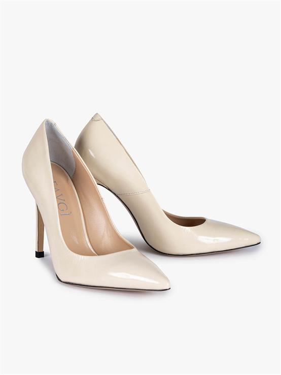 Deami Bej Rugan Kadın Stiletto