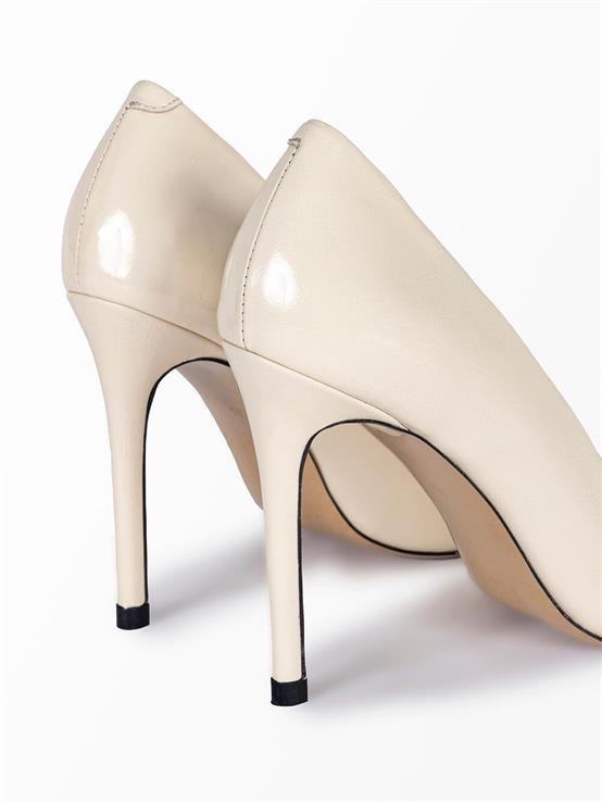 Deami Bej Rugan Kadın Stiletto