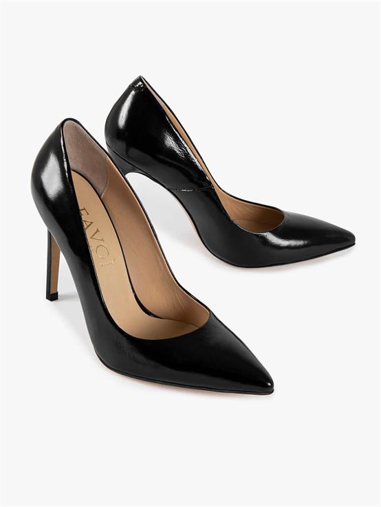 Deami Siyah Rugan Kadın Stiletto