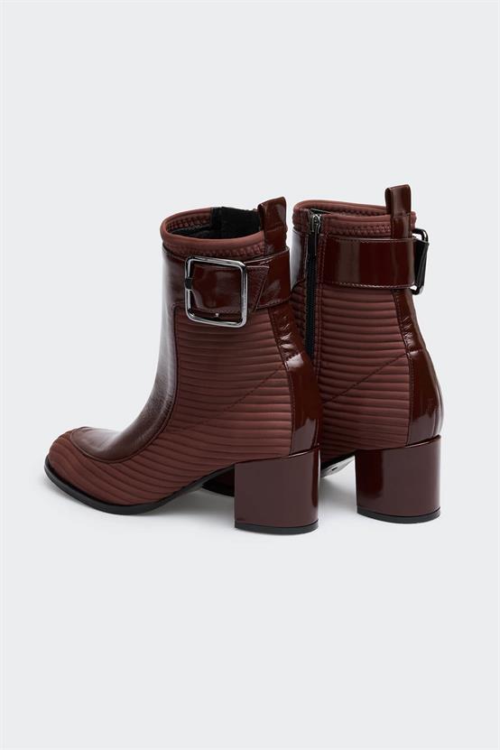 Dey Bordo Rugan Bordo Streç Kadın Bot