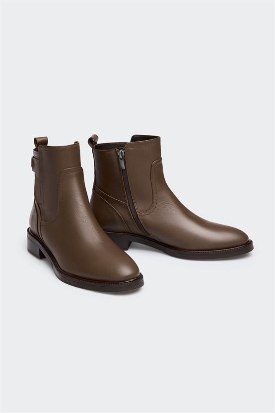 Doe Kahve Deri Kadın Bot