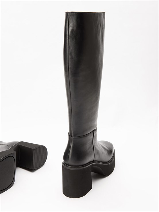 Eada Siyah Deri Çizme