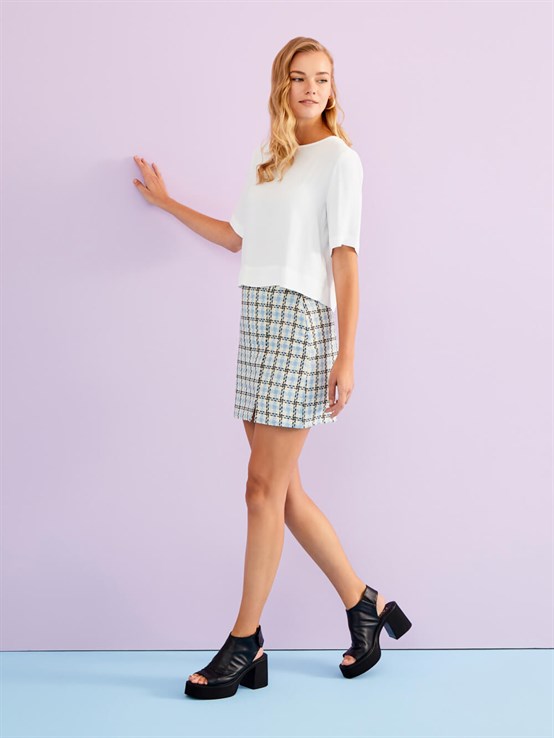 Fafen Siyah Deri Kadın Sandalet 