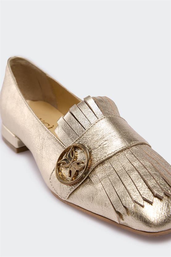 Favgi Dore Deri Kadın Loafer