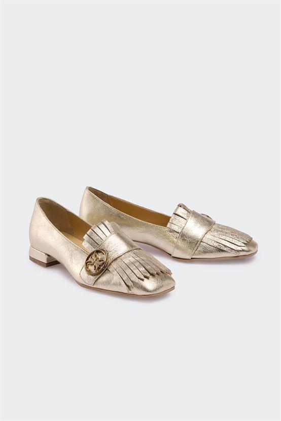 Favgi Dore Deri Kadın Loafer