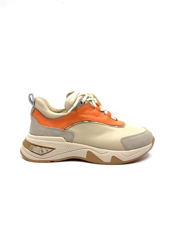 Gaia Bej Deri Kadın Sneaker