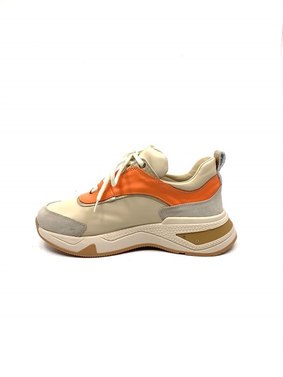 Gaia Bej Deri Kadın Sneaker