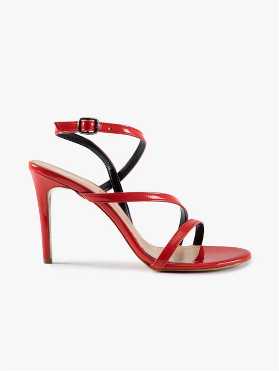 Gena Kırmızı Rugan Kadın Topuklu Ayakkabı