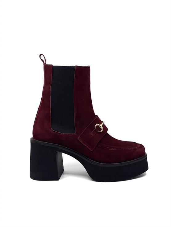 Gene Bordo Süet Kadın Bot