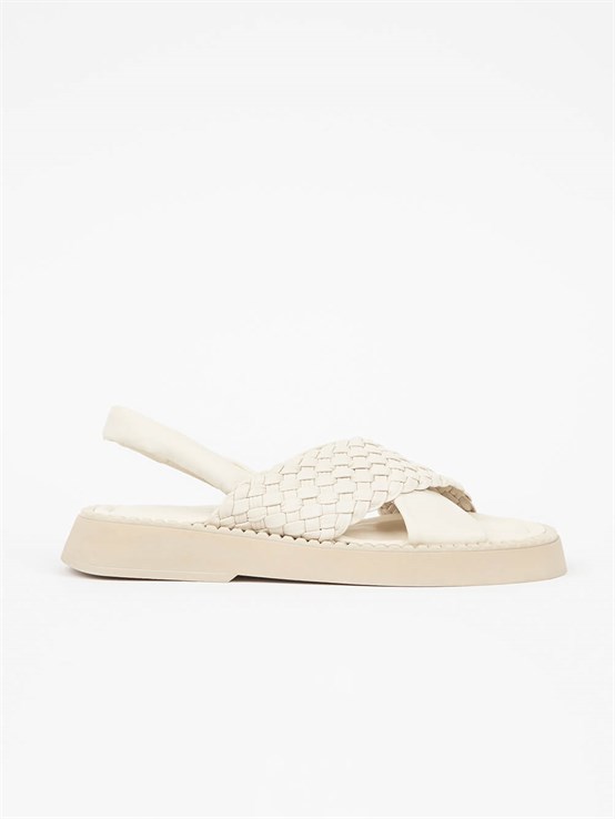 Hesy Bej Deri Kadın Sandalet 