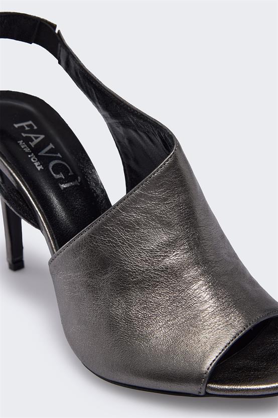 Kathy Çelik Deri Kadın Topuklu Ayakkabı