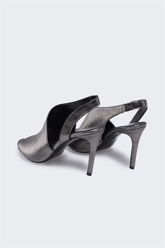 Kathy Çelik Deri Kadın Topuklu Ayakkabı