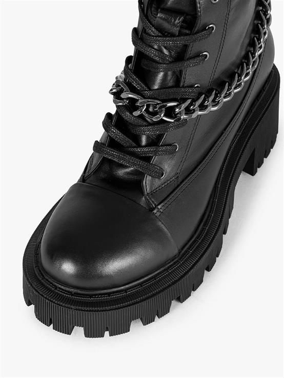 Kiyo Siyah Deri Kadın Bot