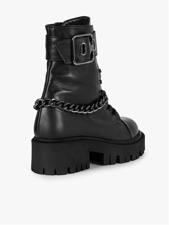 Kiyo Siyah Deri Kadın Bot