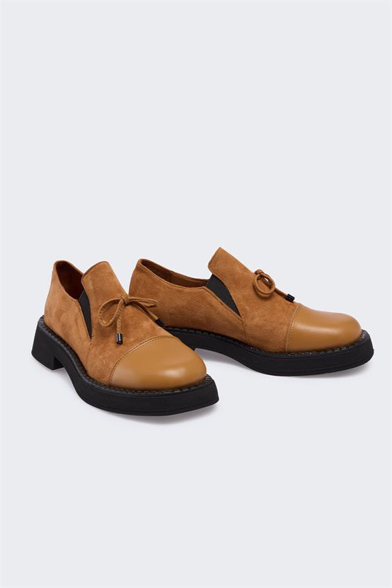 Lilly Taba Deri Taba Süet Kadın Günlük Ayakkabı