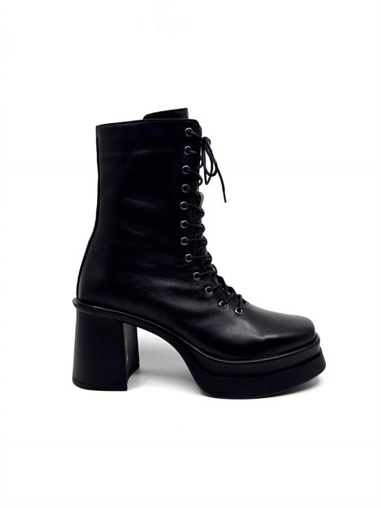 Manz Siyah Deri Kadın Bot