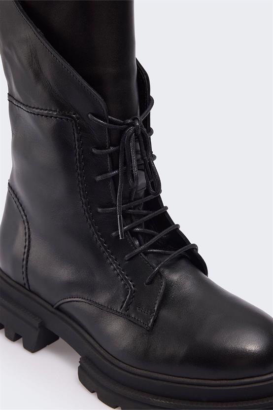 Mararae Siyah Deri Kadın Bot