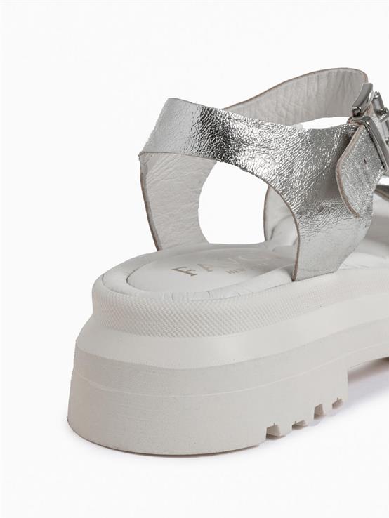 Melia Lame Deri Kadın Sandalet