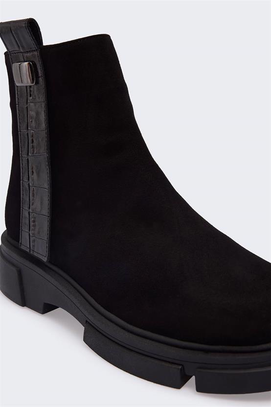 Naddie Siyah Süet Kadın Bot