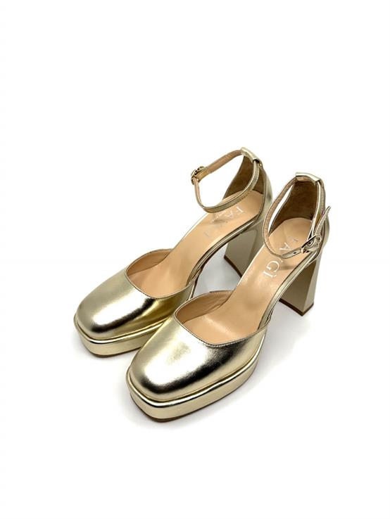 Nave Dore Deri Kadın Topuklu Ayakkabı